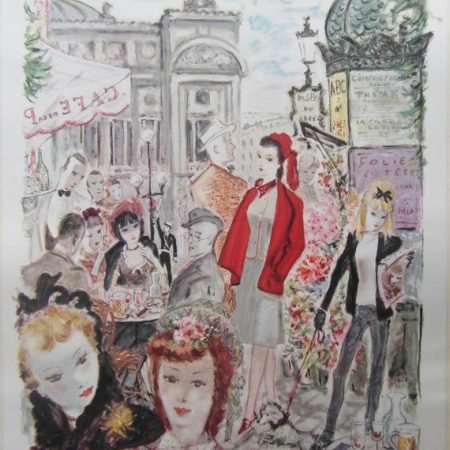 1962 French National Railways Poster 'Go to Paris and Visit France by Train'.