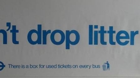 1974 London Transport Poster 'Don't Drop Litter' by Harry Stevens