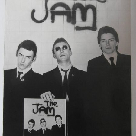 Rare Original 1977 The Jam Polydor UK Promotional Poster for their Debut Album 'In the City'