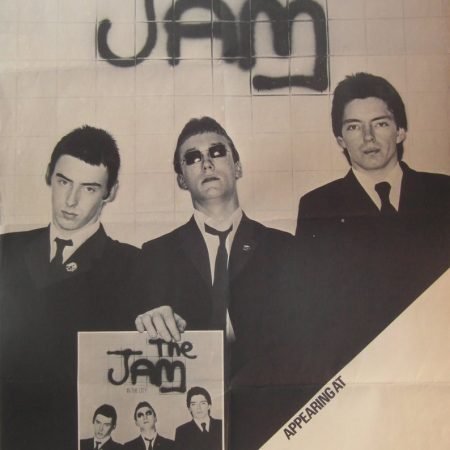 Rare Original 1970s The Jam Polydor UK  Tour Poster to Promote their Debut Album 'In the City'.
