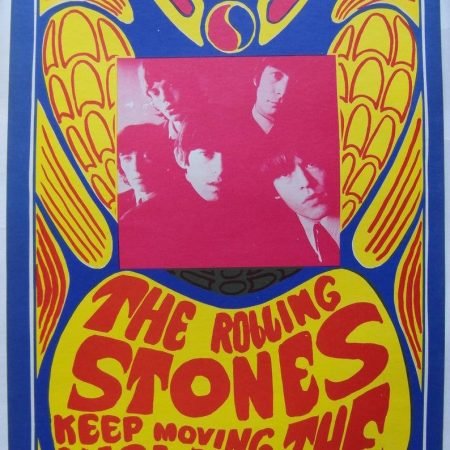 Original 1967 Rolling Stones KONST In-Store Promotional Poster