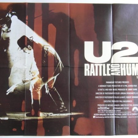 1988 U2 'Rattle & Hum' British Quad Poster