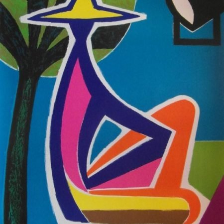 Original 1961 Air France California Poster by Guy Georget