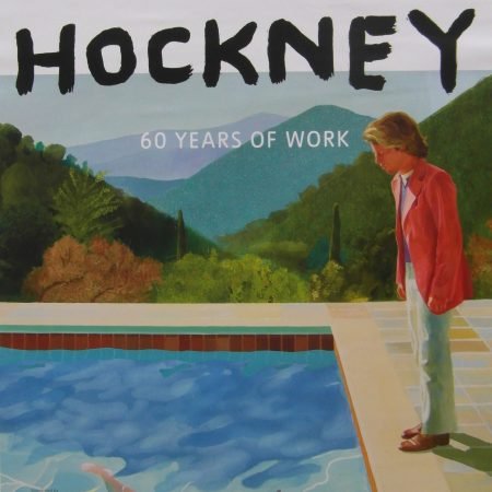 Original Tate Britain David Hockney Exhibition Poster 'Hockney 60 Years of Work'