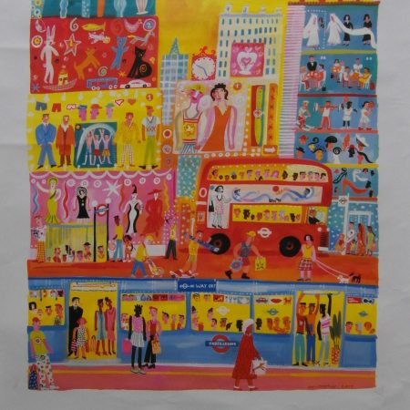 Original 1998 London Underground Poster 'Shopping by Tube'